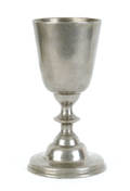 Philadelphia pewter chalice attributed to William Will ca 1775