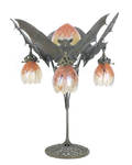 Austrian art nouveau bronze table lamp early 20th c