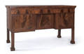 Massive Philadelphia Chippendale mahogany slab table ca 1775