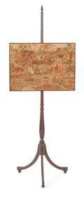 Regency mahogany pole screen early 19th c