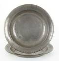 Pair of Philadelphia pewter deep dishes ca 1800