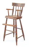 Pennsylvania painted highchair ca 1820