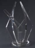 Van Teal Lucite Sculpture Signed