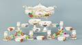 Dresden painted porcelain centerpiece set Provenance Pennsylvania educational institution