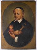 Saint Jean Eudes Portrait Oil on Canvas C 1700s