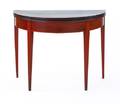 Federal mahogany demilune card table