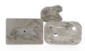 Three tinned sheet iron cookie cutters ca 1900