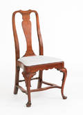 Rhode Island Queen Anne walnut dining chair ca 1750