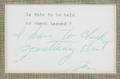 MARILYN MONROE HANDWRITTEN NOTE