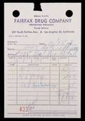 MARILYN MONROE PRESCRIPTION RECEIPT
