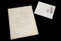MARILYN MONROE LEE STRASBERG EULOGY FUNERAL GUEST LIST AND REMBERENCE CARD