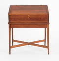 Southern Federal cherry desk on frame ca 1810