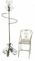 ZAPPA WROUGHT IRON COAT RACK AND CHAIR