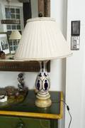 ZAPPA COBALT AND MILK GLASS TABLE LAMP