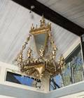 ZAPPA VENETIAN GILTMETAL AND GILTWOOD CHANDELIER
