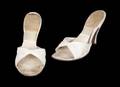 MARILYN MONROE WHITE LEATHER SANDALS