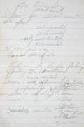MARILYN MONROE HANDWRITTEN NOTES