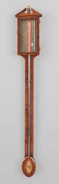 Scottish mahogany stick barometer late 18th c
