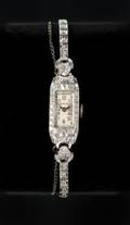 MARILYN MONROE BLANCPAIN PLATINUM AND DIAMOND WATCH