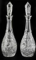 MARILYN MONROE PAIR OF PRESSED GLASS DECANTERS