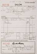 MARILYN MONROE ELIZABETH ARDEN RECEIPT