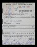 MARILYN MONROE SIGNED DRIVERS LICENSE