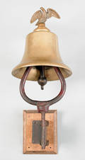 Pair of brass fire engine bells ca 1900