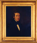 American oil on canvas portrait of Richard D Wood