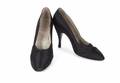MARILYN MONROE BLACK SATIN DAL CO HEELS