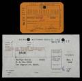 MARILYN MONROES LAST SAG CARD AND RECEIPT