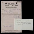 MARILYN MONROE RECORD ALBUM MEMO