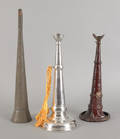 Three fire trumpets 19th c