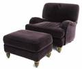ZAPPA VINTAGE CLUB CHAIR AND OTTOMAN