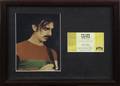 FRANK ZAPPA CONCERT TICKET AND PHOTOGRAPH 1984