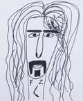BILLY BOB THORNTON DRAWING OF FRANK ZAPPA
