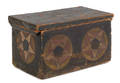 New England painted pine sailors storage box ca 1830