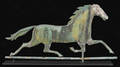 Fullbodied running horse weathervane