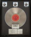 BRUCE SPRINGSTEEN PLATINUM RECORD AWARD