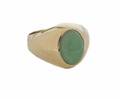 ELVIS PRESLEY JADEITE JADE IN 14K YELLOW GOLD RING