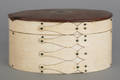 New England oval pan bone ditty box earlymid 19th c