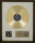 THE BEATLES WHITE MATTE RECORD AWARD