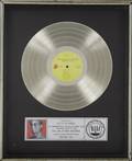 KEITH RICHARDS PLATINUM RECORD AWARD