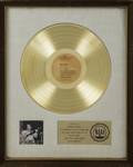 ELVIS PRESLEY WHITE MATTE RECORD AWARD