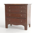 New England miniature chest of drawers ca 1830