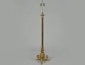 EMPIRE STYLE GILT BRONZE FLOOR LAMP