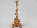 BAROQUE STYLE LARGE GILT WOOD TORCHIERE