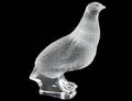 LALIQUE FROSTED COLORLESS GLASS PERDRIX DEBOUT