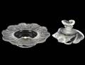 LALIQUE COLORLESS HONFLEUR BOWL AND SOMOA PERFUME