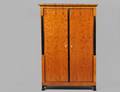 BIEDERMEIER PART EBONIZED BIRCH ARMOIRE