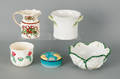 Nine pieces of porcelain made for Tiffany  Co